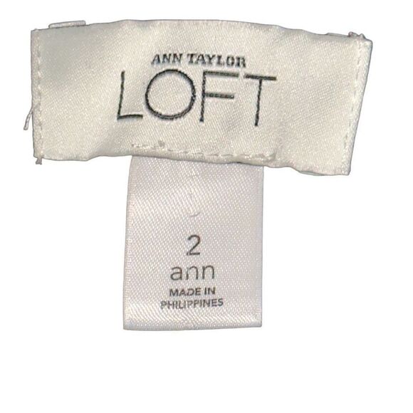 Ann Taylor Loft Ann Ladies Size 2 Stripes Capri Black & White Pants - Picture 3 of 11